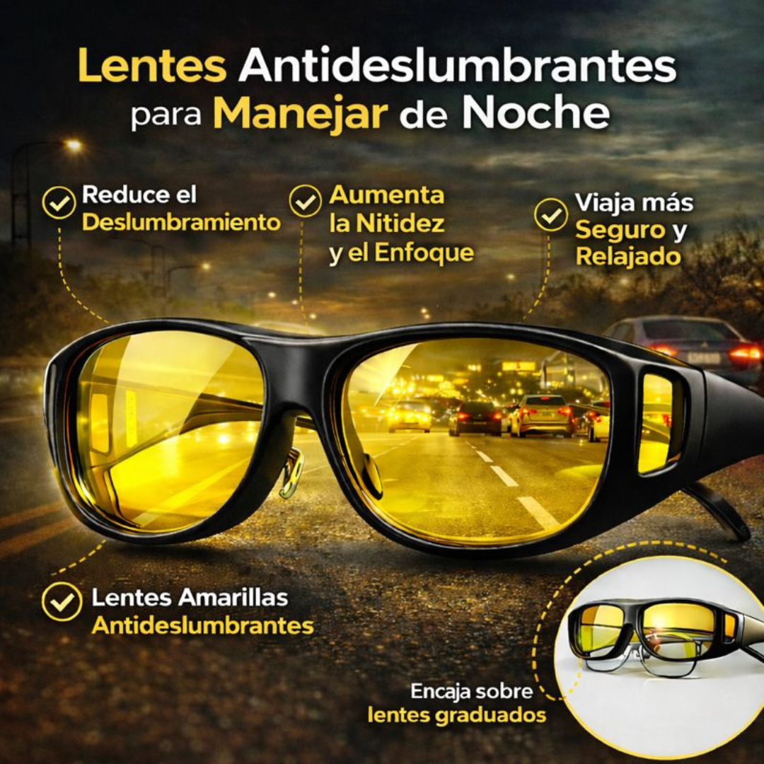Lentes Antideslumbrantes para Manejar de Noche